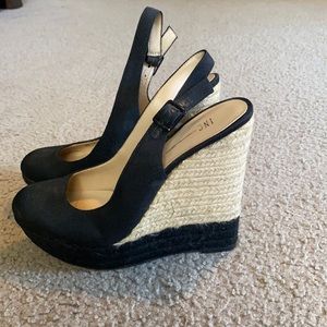 INC International Concepts black closed toe espadrilles